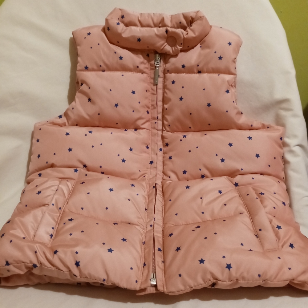 Baby Gap Girl's Toddlers Pink Puffer Vest, Size- 5 years